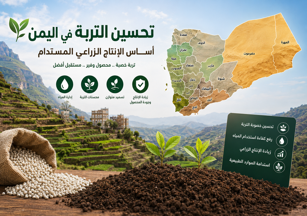 خصائص التربة الزراعية في محافظات الجمهورية اليمنية وأفضل الممارسات لتحسينها